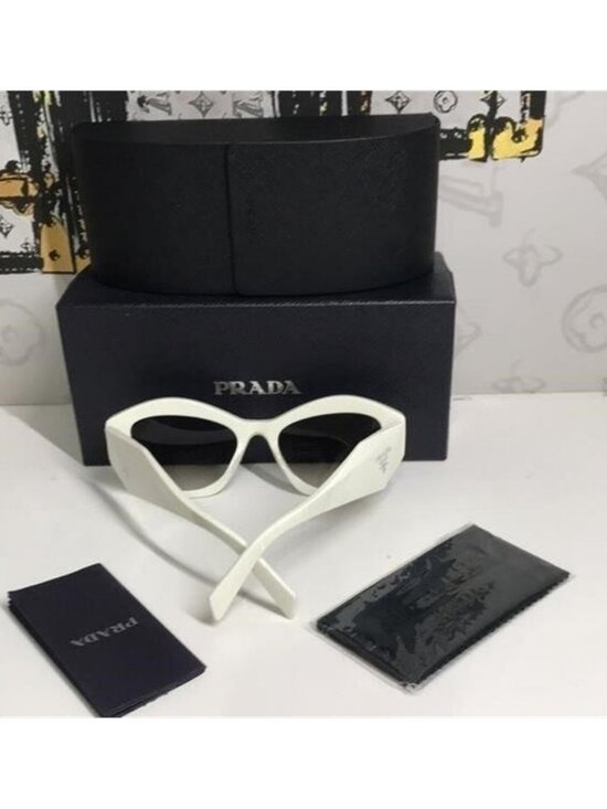 New Authentic Prada SPR 07Y Women’s Sunglasses – White Frame main image 5